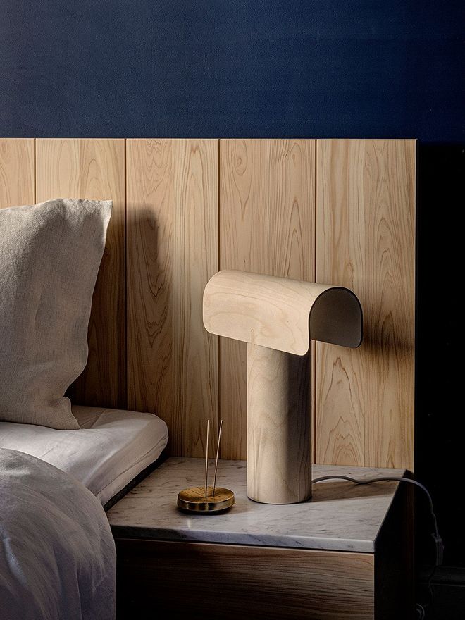 Secto Design Teelo 8020 table lamp, natural birch
