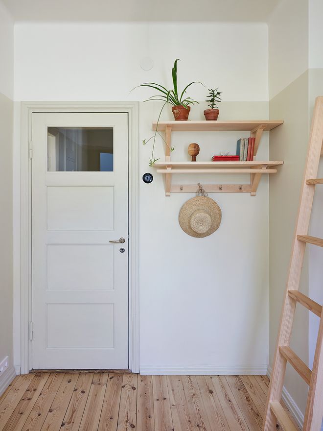 A wall shelf in kids' room