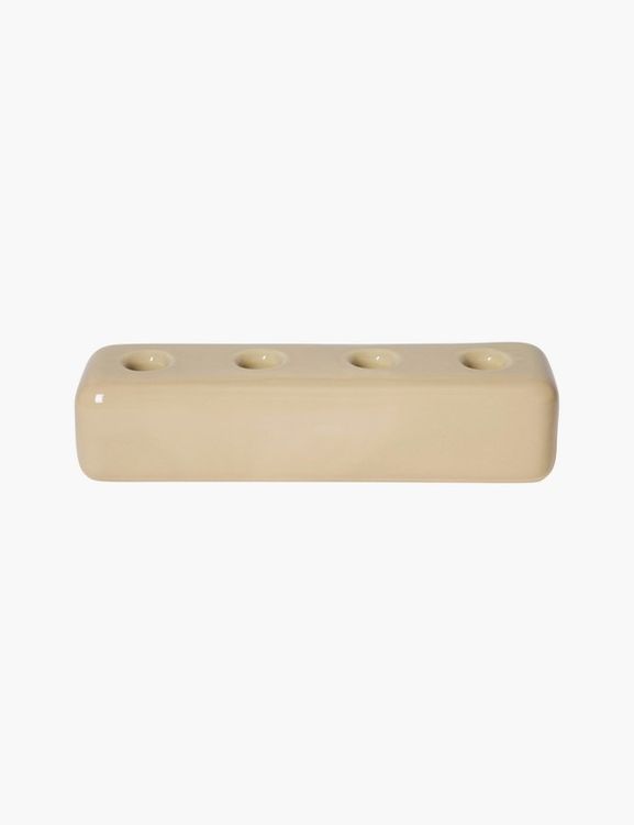 Element candle holder, 4 candles, sand