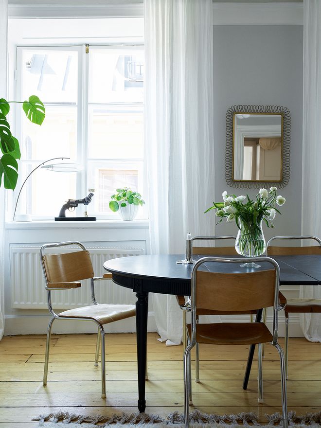 Sigfrid Billgren's home, dining table