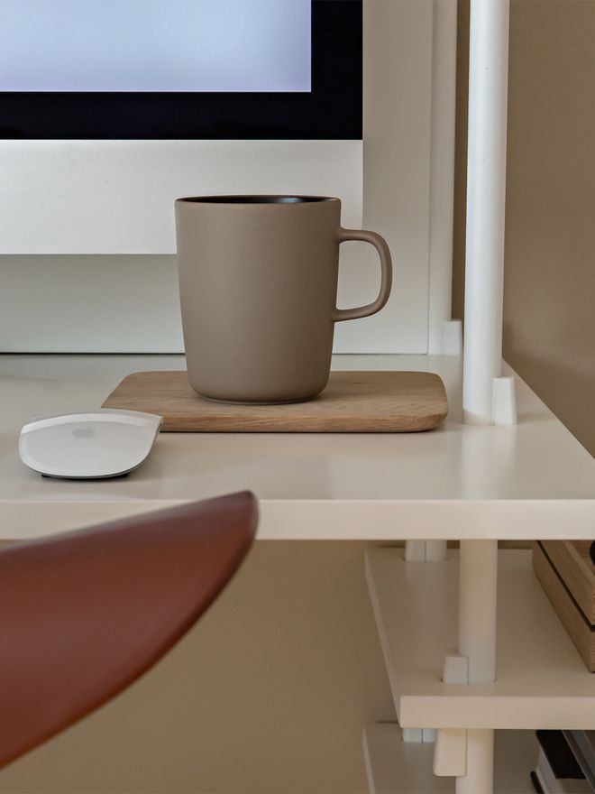 Marimekko Oiva mug 2,5 dl, terra-black