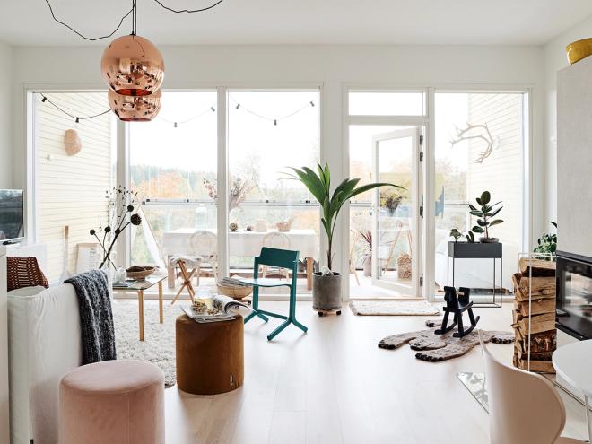 A rural semi-detached close to Helsinki is brimming with hygge and harmony