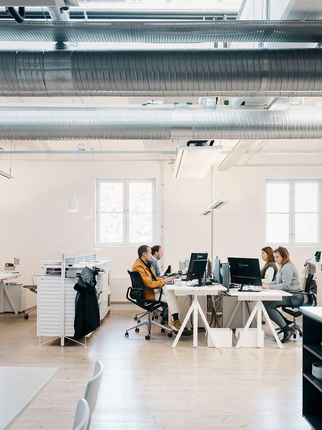 An image featuring the String Furniture headquarters in Sweden.