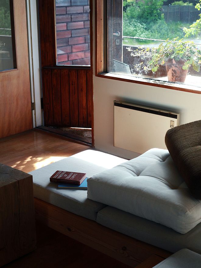 Image of an open balcony door