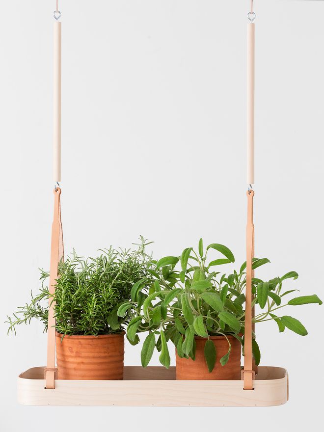 Verso Design's Tuokko hanging shelf, birch