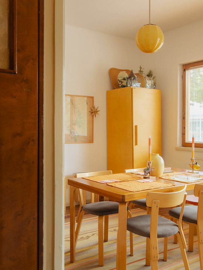 Artek dining table and chairs