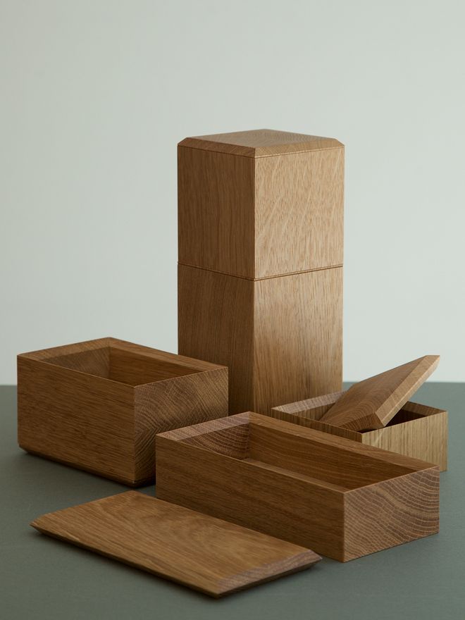 Pino boxes by Antrei Hartikainen