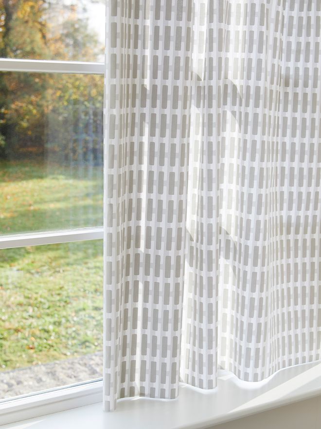 Artek Siena cotton fabric, 150 x 300 cm, grey - light grey