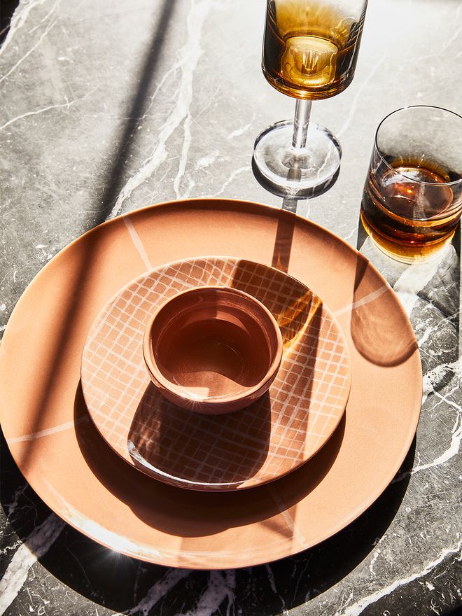 Serax Zuma plates, sienna
