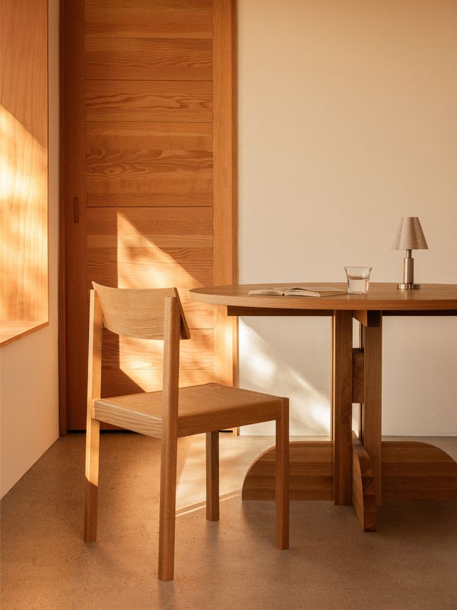 Audo Copenhagen's Puffin dining table in oak