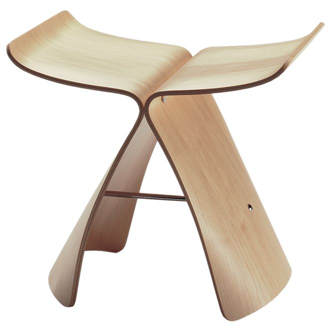 Vitra Butterfly stool in maple