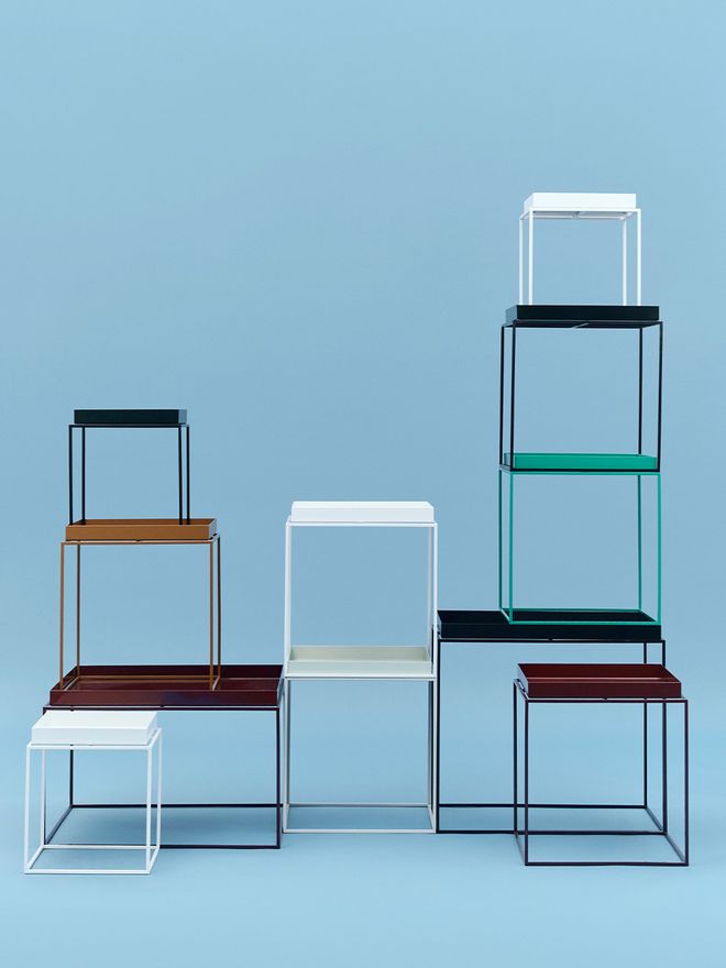 An image featuring Danish design brand HAY's most iconic items.