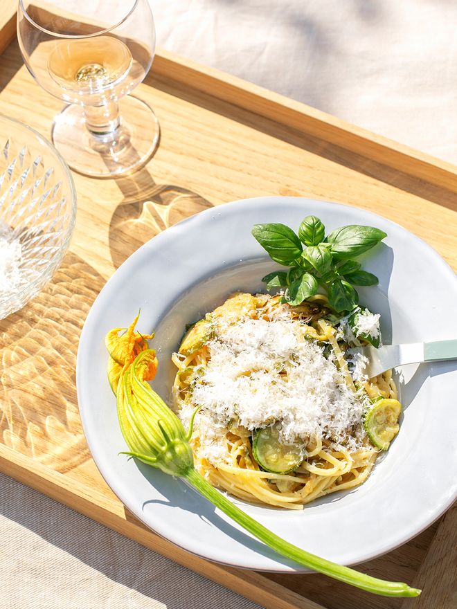 Enjoy the final taste of summer with this simple zucchini pasta