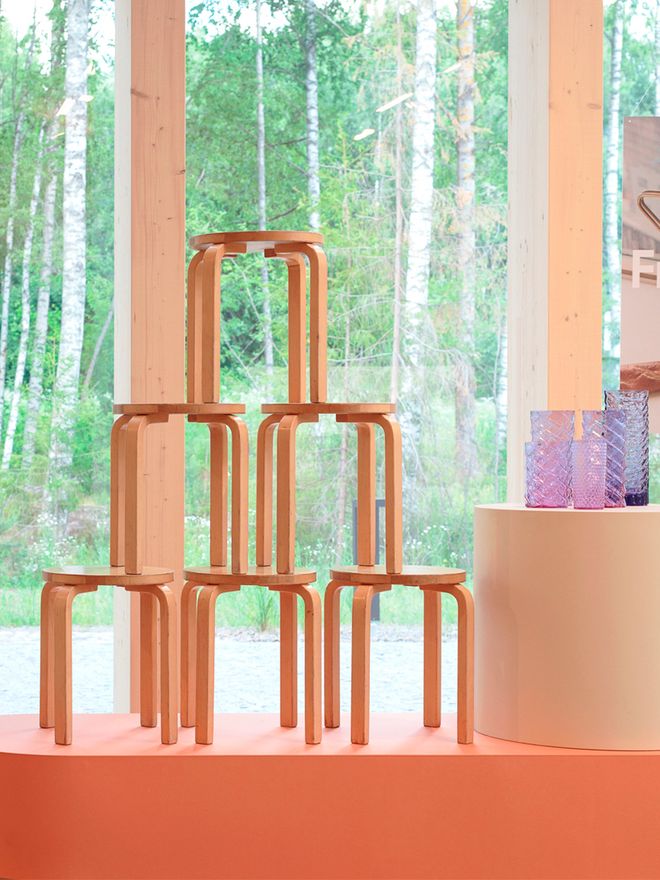Artek E60 stools
