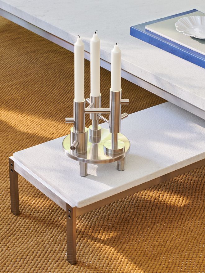 Fritz Hansen JH candelabra, steel