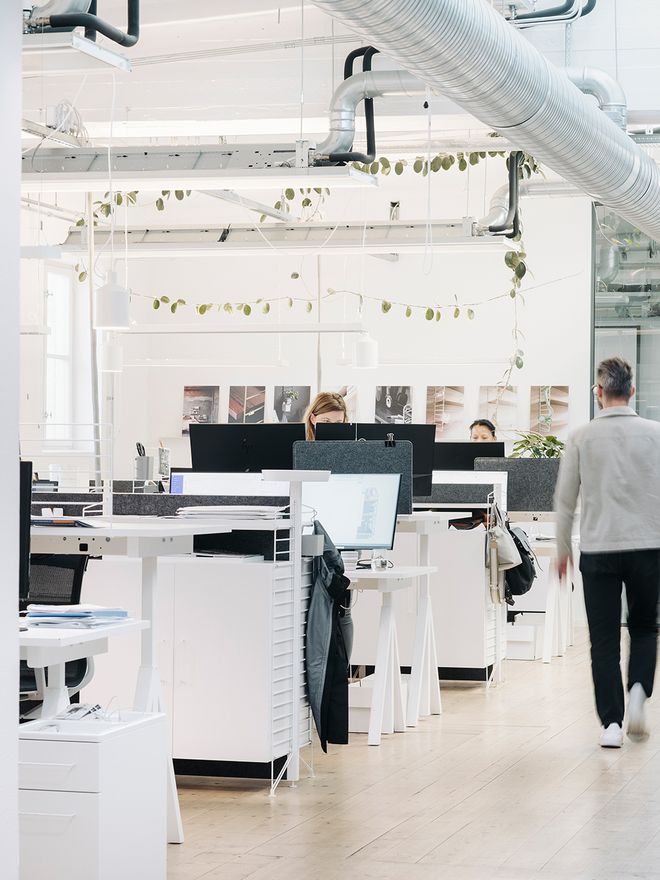 An image featuring the String Furniture headquarters in Sweden.
