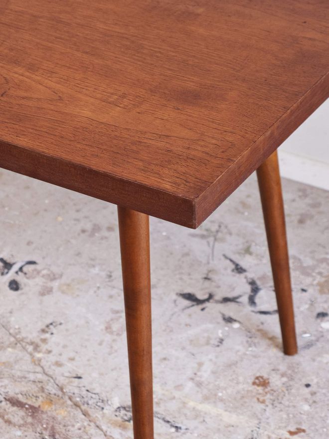 A teak coffee table