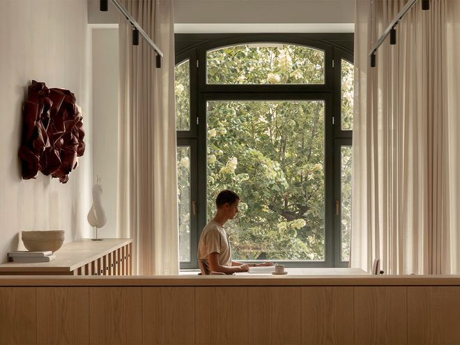 An image with Linden Palais, a flexible office space created by Norm Architects and The Office Group.