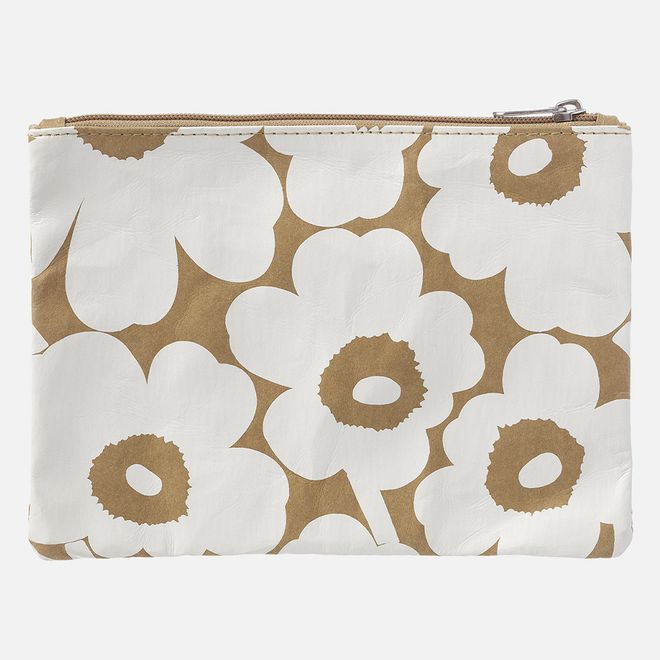 Marimekko Marimade Mini Unikko pussukka, A5, ruskea - luonnonvalkoinen
