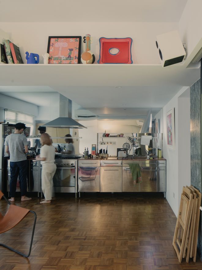 Lam Jun Nan and Jax Tan in their kitchen