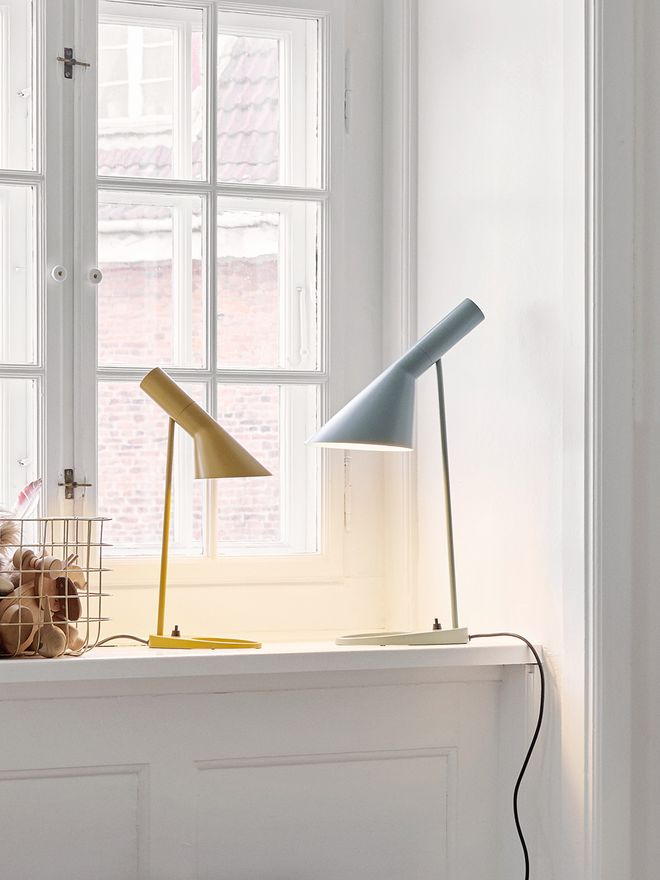 Louis Poulsen AJ Mini table lamp in yellow