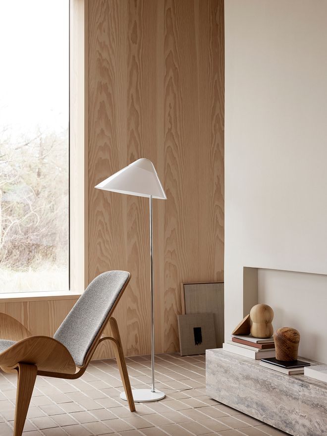 Opala Midi floor lamp, white