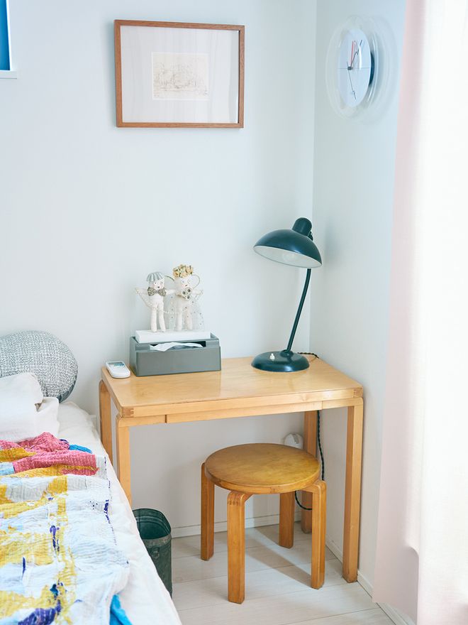 Vintage Aalto table and stool