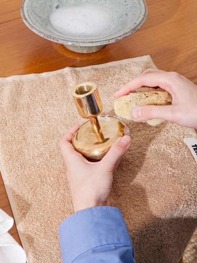 Iittala Nappula in brass