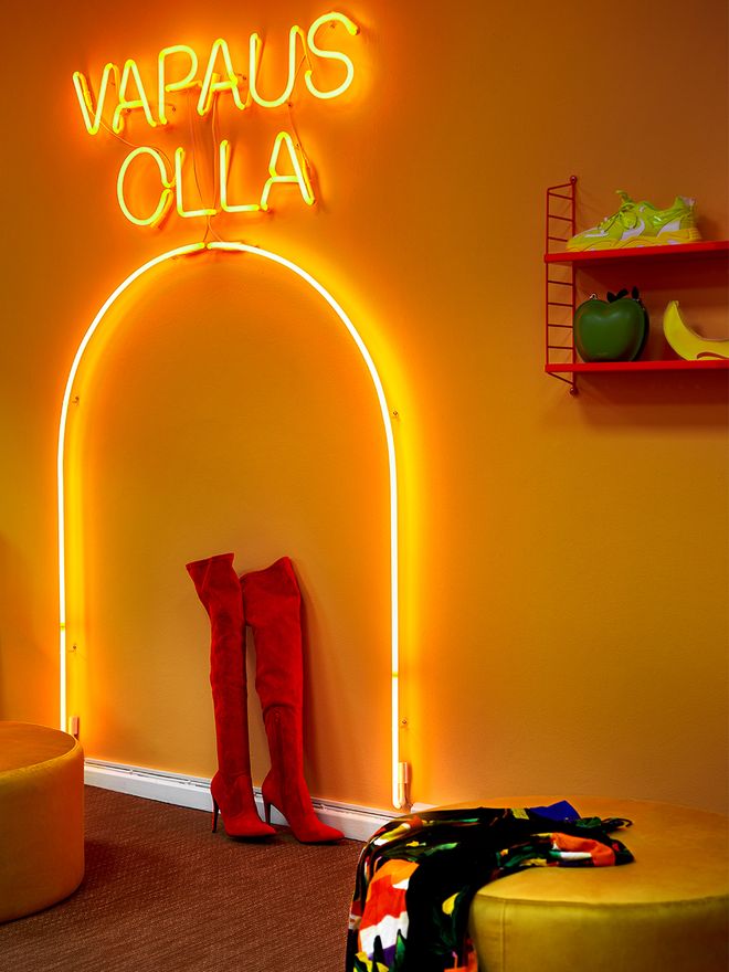 String Pocket neon orange