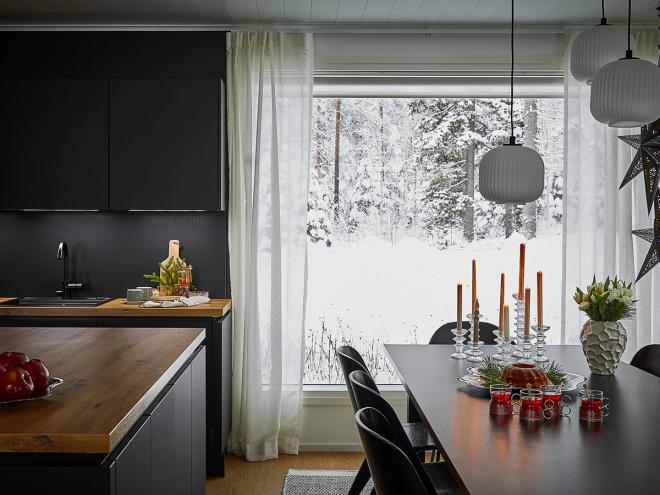 Black Lavitta dining chairs