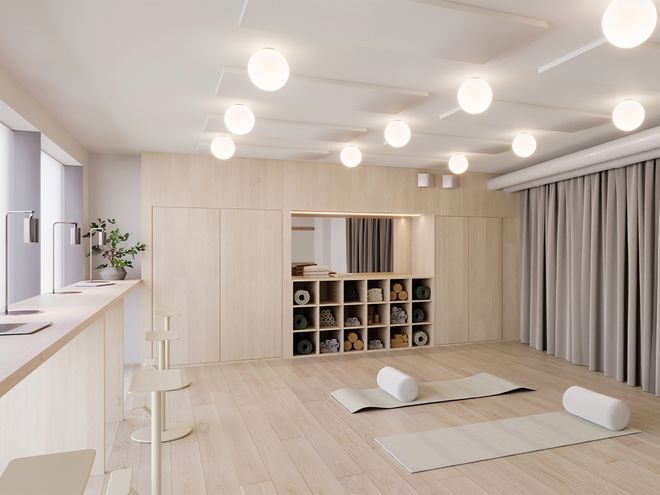 Meander yoga room
