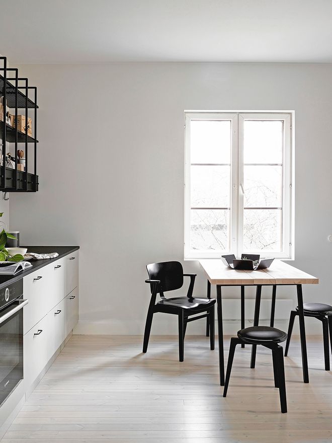 Artek's black Domus chair