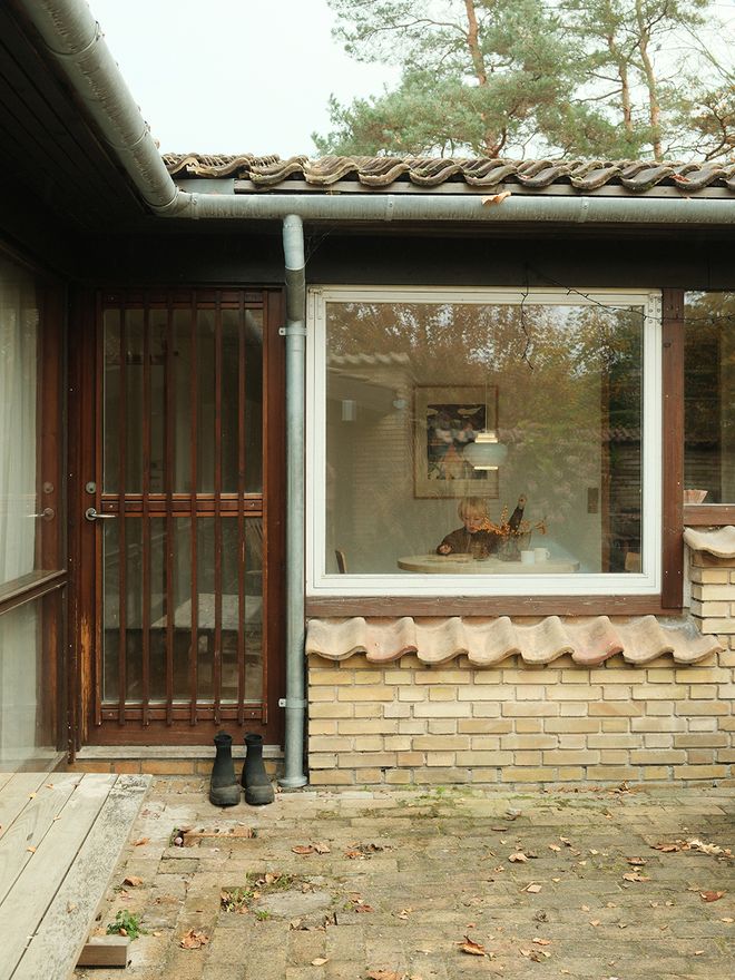 Entrance to an apartment in Kingo Houses, Denmark