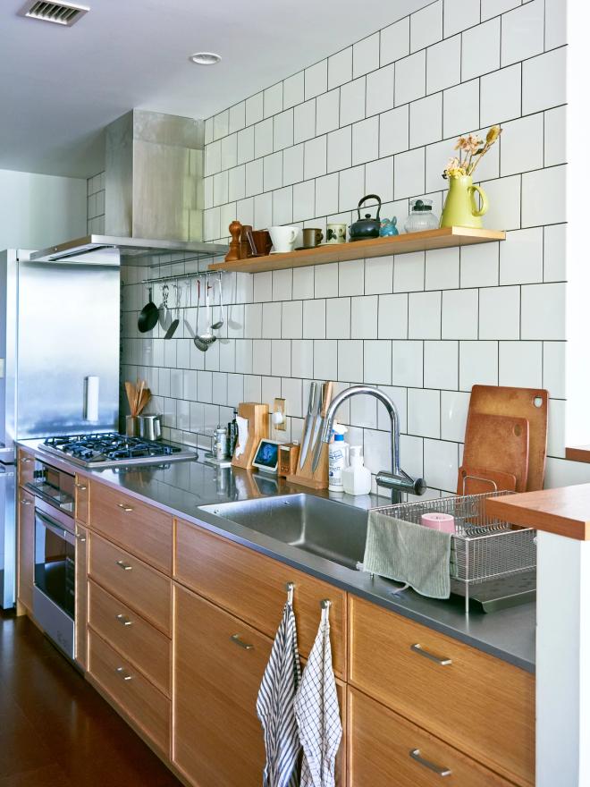 Kitchen with oak doors 