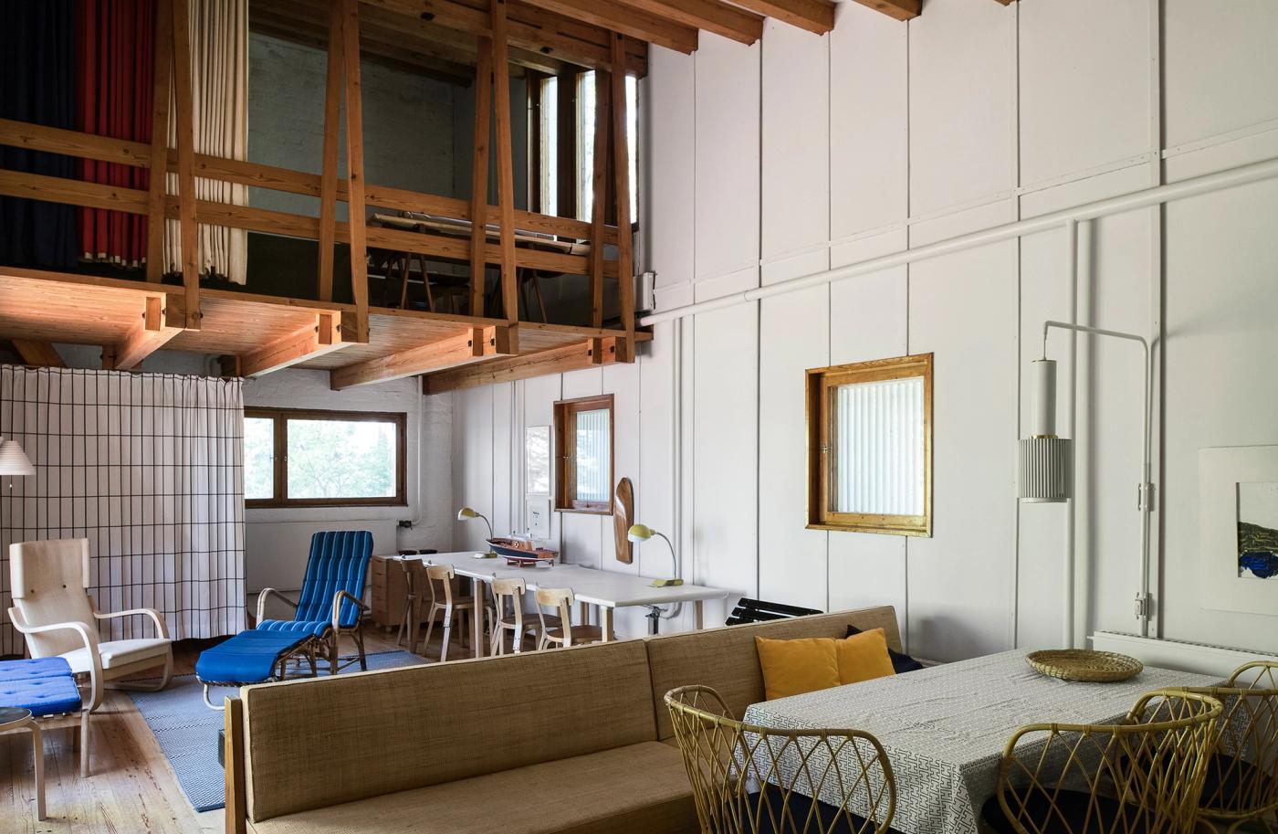 Alvar Aalto's Experimental House, living room