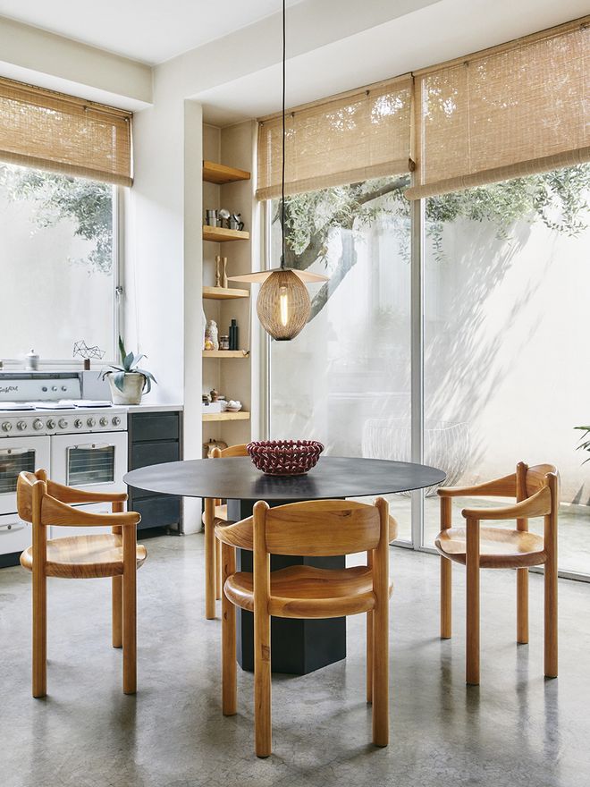 Daumiller armchair and Satellite pendant by GUBI