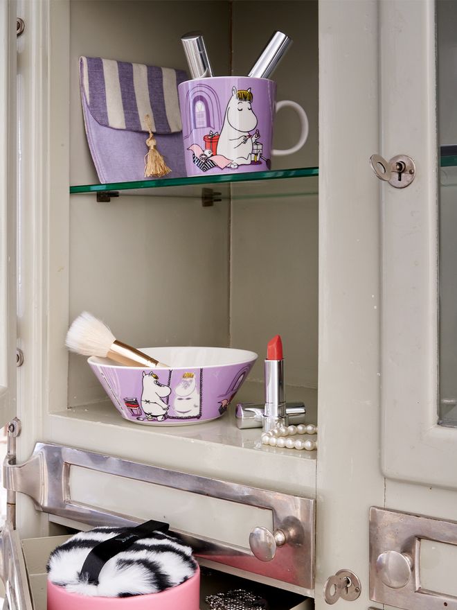 Arabia Moomin mug, Snorkmaiden, lilac