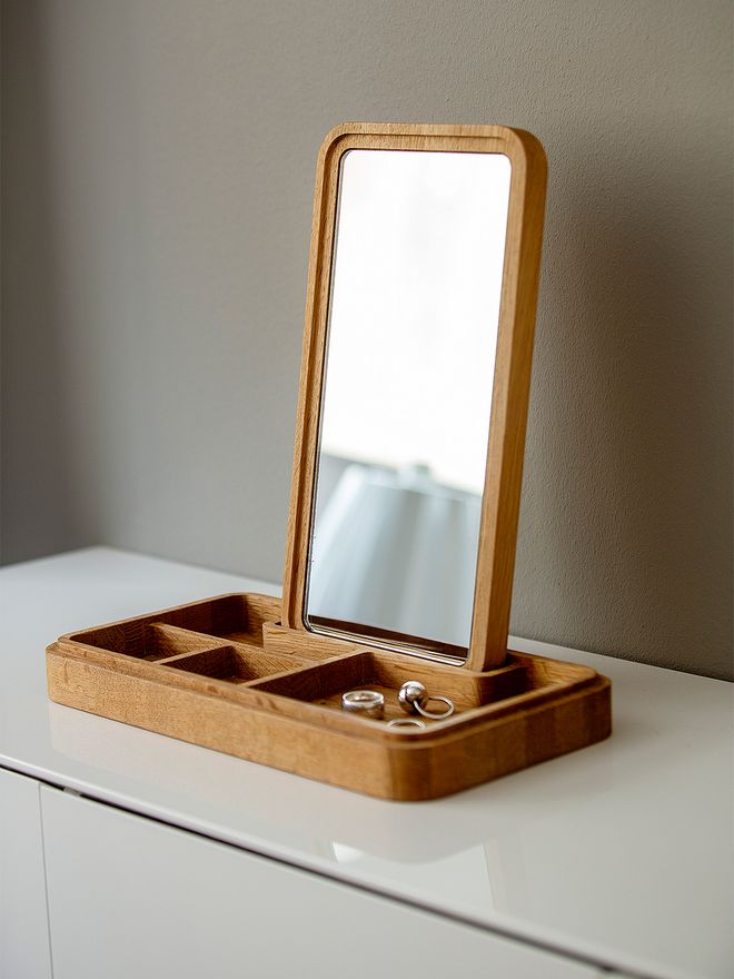 Spring Copenhagen Mirror Box, oak