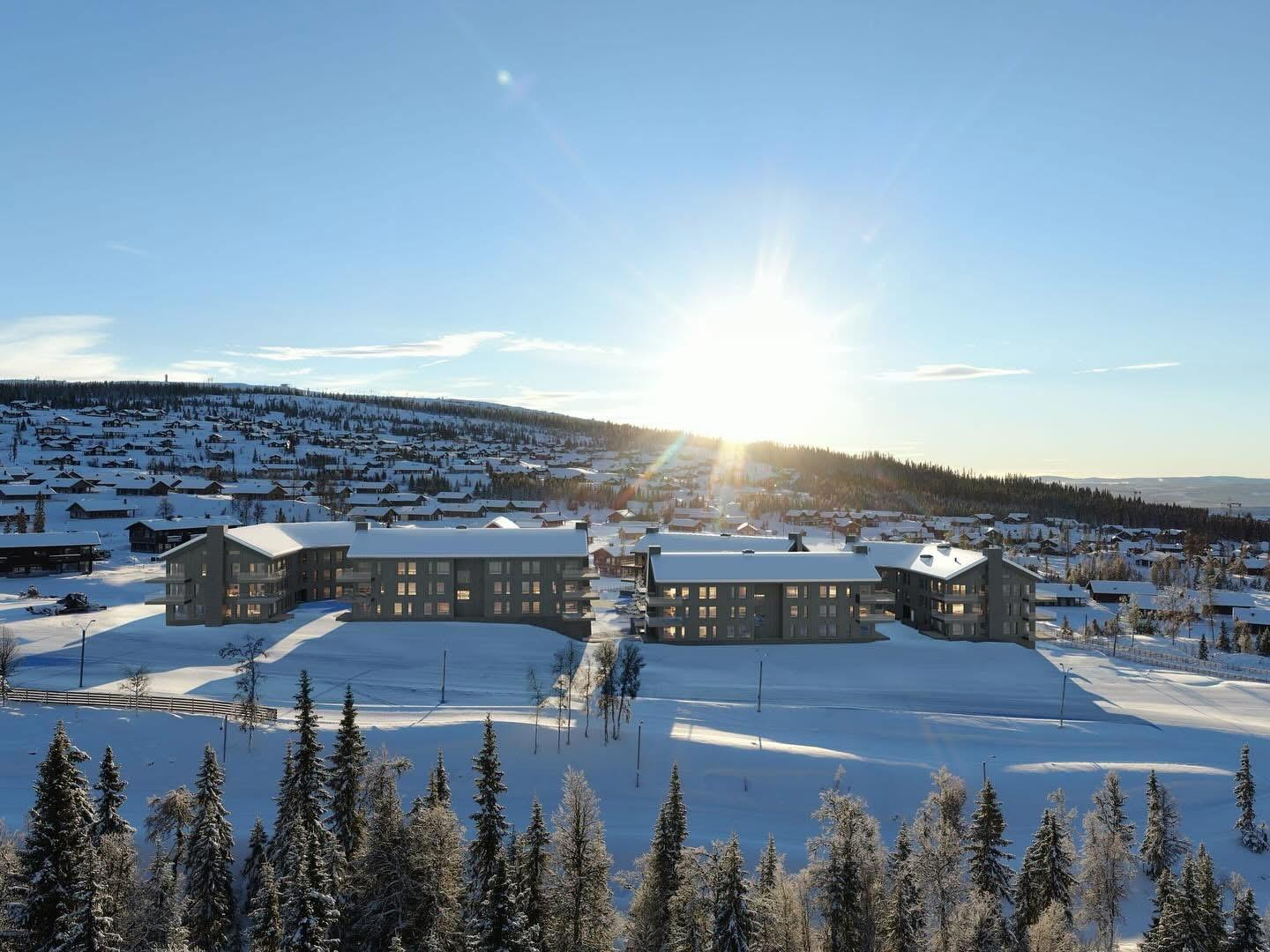 Badstue på Hafjell ved Mosetertoppen Skistadion.