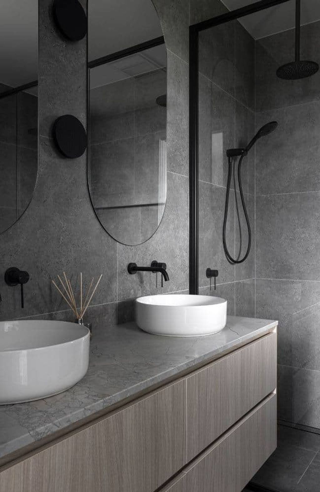Project Moncrief (moncrieff bathroom with gray marble tile)