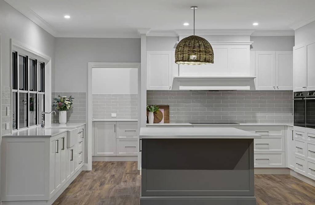 Project Flagstone (white plain style kitchen)