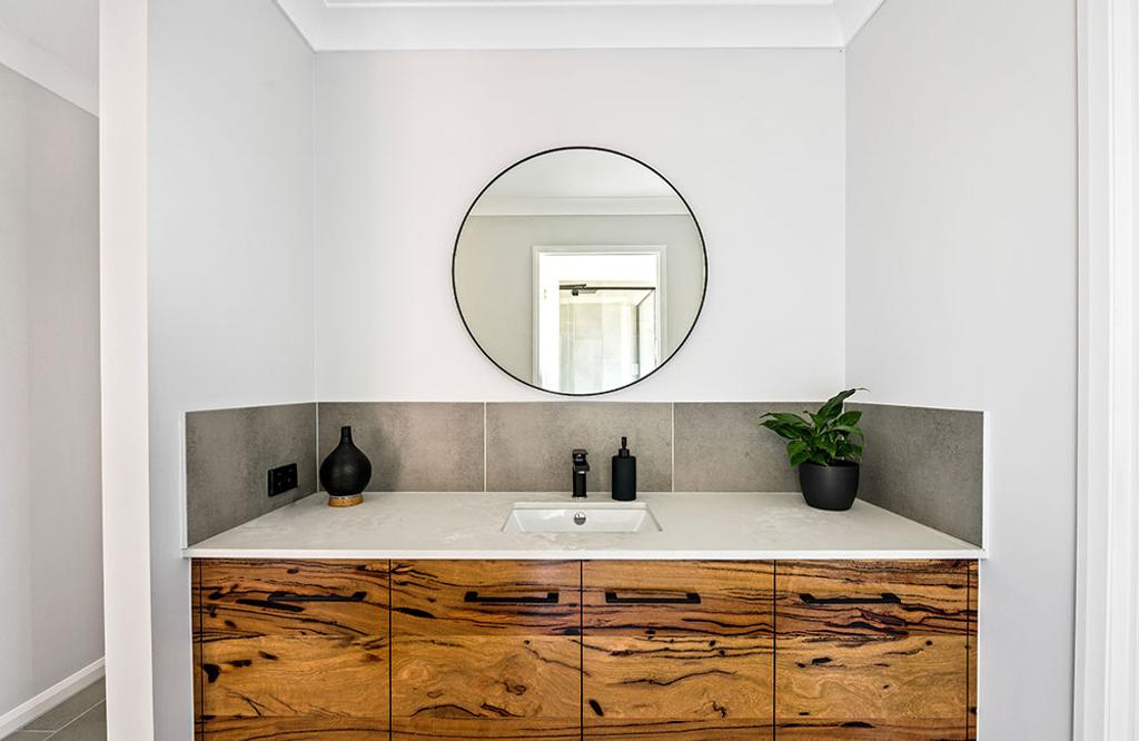 Project Tremorne (washroom sink with circular mirror)