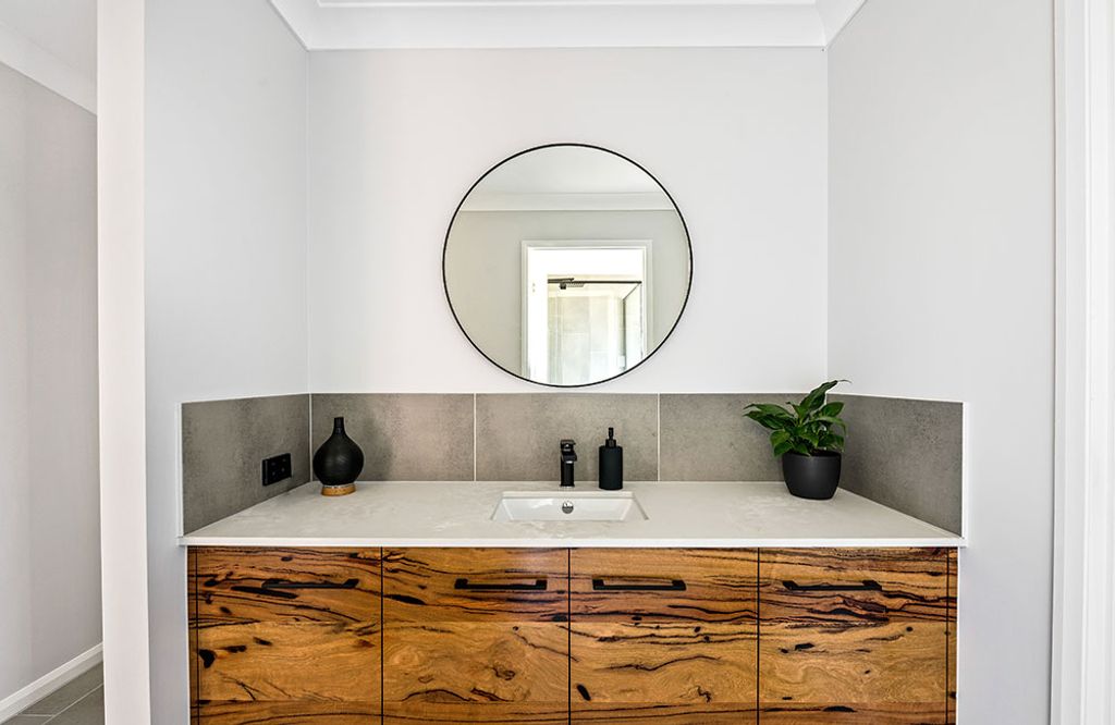 Project Tremorne (washroom sink with circular mirror)