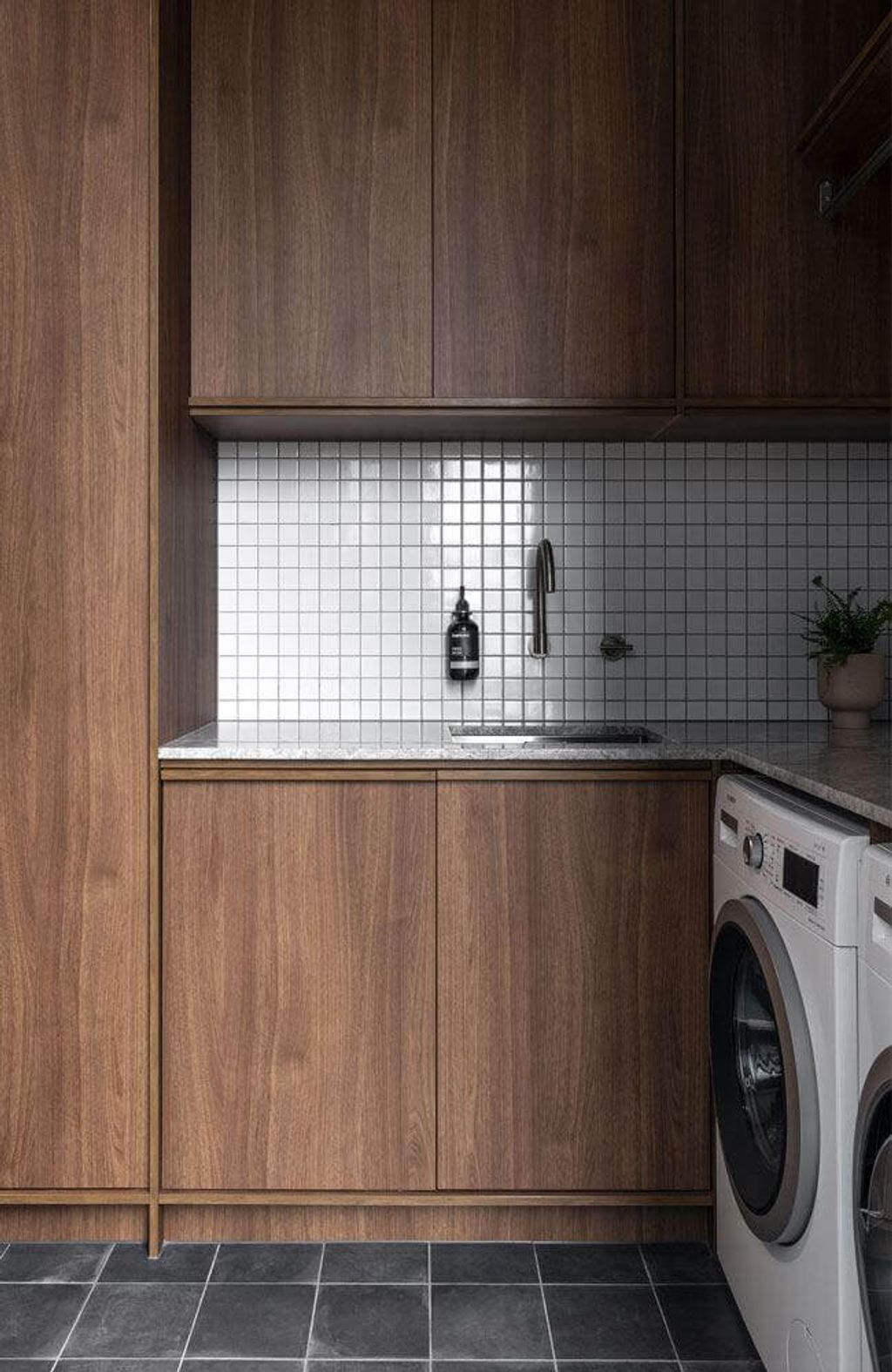 Project Keira (keira laundry with wooden wall base cabinets)