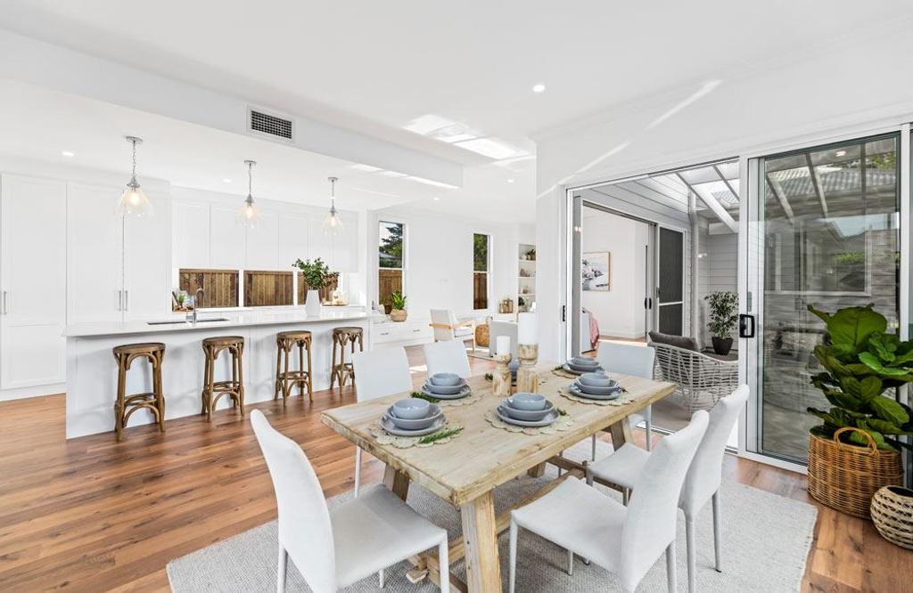Project Campbell (Dining room in white and wooden theme design)