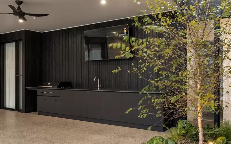 Custom outdoor kitchen joinery