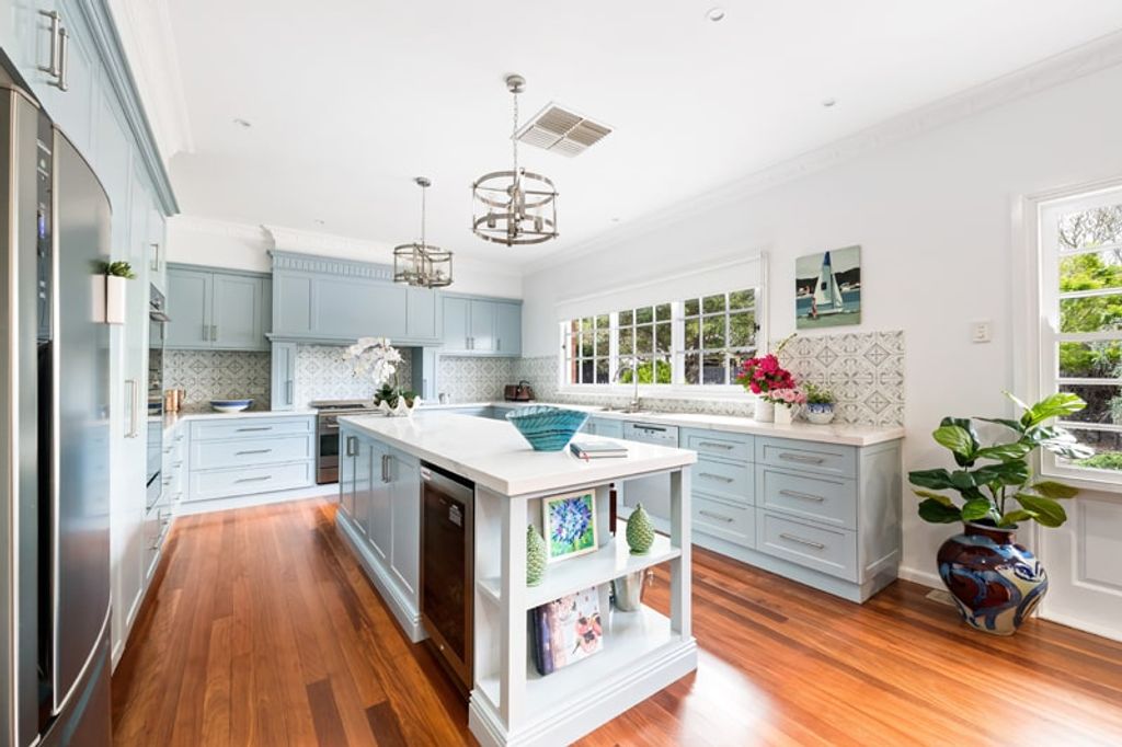 Project Crown (French style blue colored kitchen)
