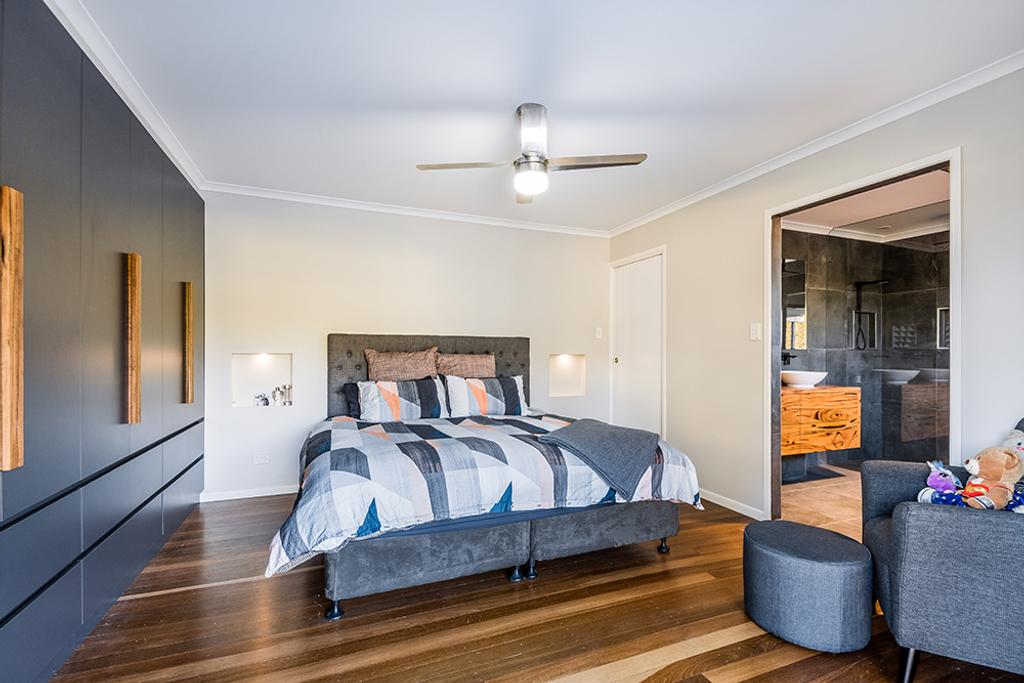 Project Marri (modern bedroom gray cabinets and furniture)