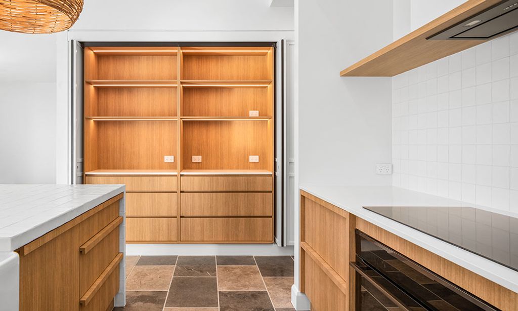 Earthy Delight (Kitchen with Open Shelves)