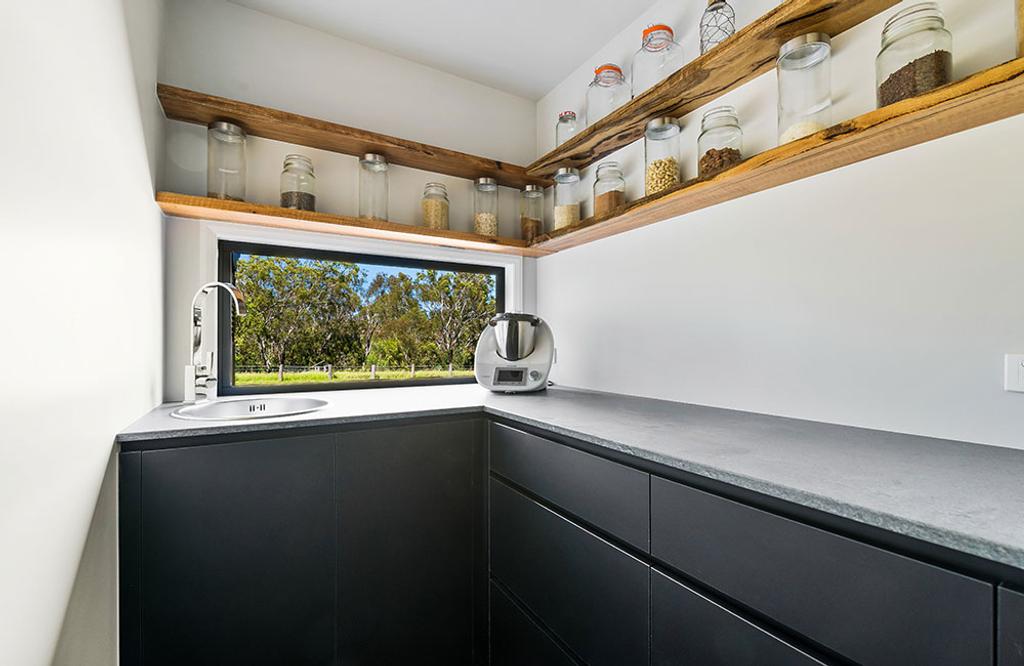 Project Tremorne (butler pantry with wooden top organiser)